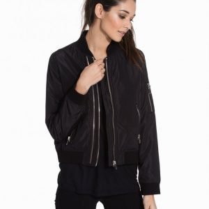 Rockandblue Crow Whippy Polyester Bomber Takki Black