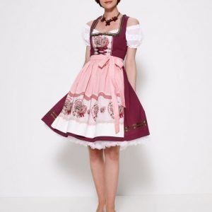 Rose Dirndl Dirdnl Mekko Viininpunaine / Roosa