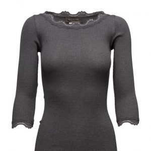 Rosemunde Silk T-Shirt Boat Neck Regular W/Vi