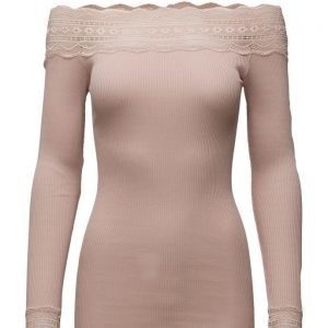 Rosemunde Silk T-Shirt Regular Ls W/Wide Lace