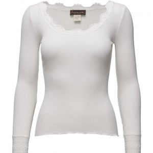 Rosemunde Silk T-Shirt Regular Ls W/Wide Lace