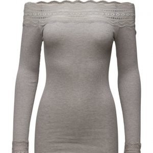 Rosemunde Silk T-Shirt Regular Ls W/Wide Lace
