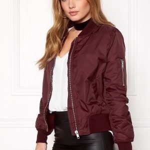 Rut & Circle Kate Bomber Jacket Marsala