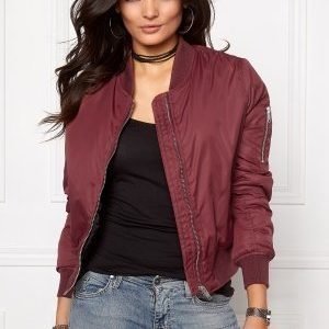 Rut & Circle New Kate Bomber Jacket Bordeaux