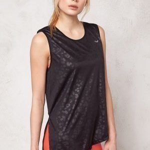 Röhnisch Zanna Loose Singlet Clover Shiny Black