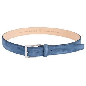 Saddler 78515 Suede Belt Blue