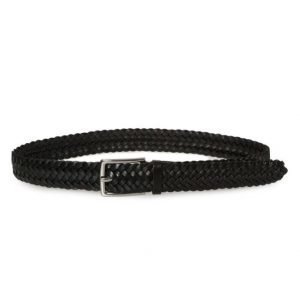 Saddler Braided Leatherbelt Black