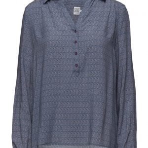 Saint Tropez Boho Tile Printed Shirt pitkähihainen pusero