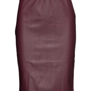 Saint Tropez Faux Leather Skirt kynähame