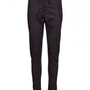 Saint Tropez Faux Suede Pants W Rib Detail