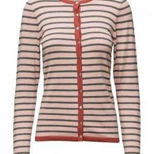 Saint Tropez Knit Cardigan With Stripes neuletakki