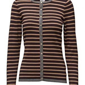 Saint Tropez Knit Cardigan With Stripes neuletakki