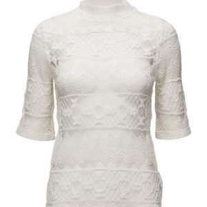 Saint Tropez Lace T-Shirt W. Turtleneck lyhythihainen pusero