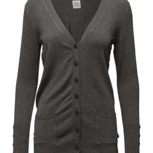 Saint Tropez Long Cardigan W Sl Placket neuletakki