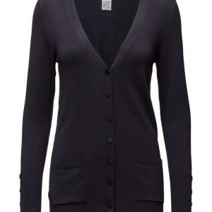 Saint Tropez Long Cardigan W Sl Placket neuletakki