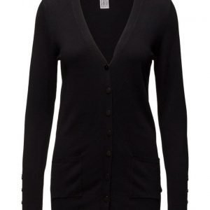 Saint Tropez Long Cardigan W Sl Placket neuletakki