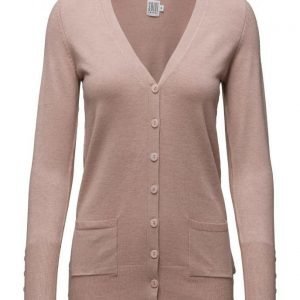 Saint Tropez Long Cardigan W Sl Placket neuletakki