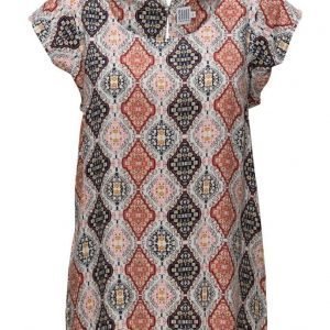 Saint Tropez Printed Blouse lyhythihainen pusero