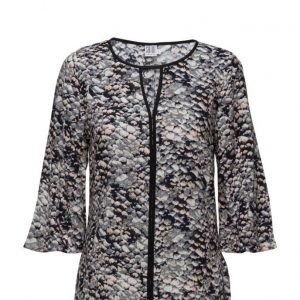 Saint Tropez Printed Blouse pitkähihainen pusero