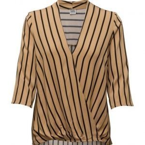 Saint Tropez Stripe Printed Blouse pitkähihainen pusero