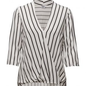 Saint Tropez Stripe Printed Blouse pitkähihainen pusero