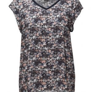 Saint Tropez Top. W. Print lyhythihainen pusero