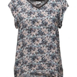 Saint Tropez Top. W. Print lyhythihainen pusero