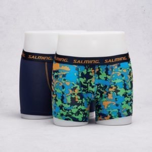 Salming Underwear Davenport 2-pack 735 Solid Navy/Navy Orange Green