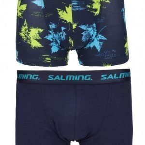 Salming Underwear Greenwood 2-Pack Boxer Bokserit Navy/Green