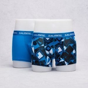 Salming Underwear Ossington 2-pack Boxer 702 Solid Blue/Blue Black