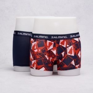 Salming Underwear Ossington 2-pack Boxer 794 Solid Navy/Navy Red