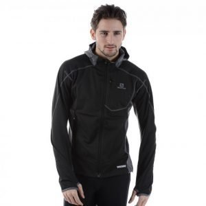 Salomon Mont Baron Ws Hoodie M Kuoritakki Musta / Harmaa