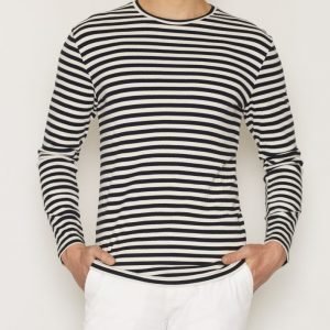 Samsøe Samsøe Baden Stripe T-shirt Pusero Dark Sapphire