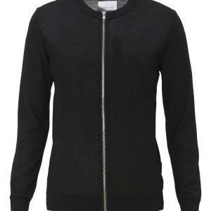 Samsøe & Samsøe Lucky zip cardigan Black