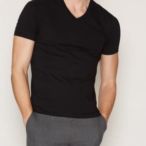 Samsøe Samsøe Marian Male V-neck T-paita Black