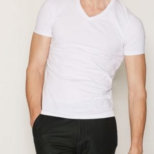 Samsøe Samsøe Marian Male V-neck T-paita White