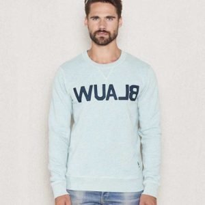 Scotch & Soda Amsterdam Blauw Brand Sweat Dessin Sage