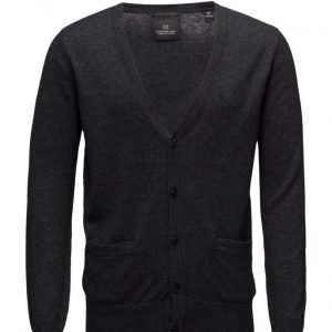 Scotch & Soda Classic Cardigan In Merino/Cotton Quality neuletakki