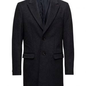 Scotch & Soda Classic Long Coat In Wool Quality villakangastakki