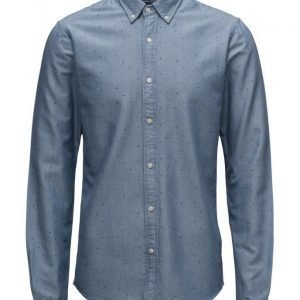 Scotch & Soda Classic Shirt In Rough Oxford Quality