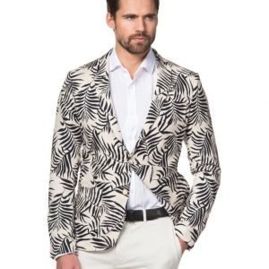 Scotch & Soda Cotton Linnen Printed Blazer Dessin A Printed