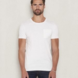 Scotch & Soda Crewneck Tee 0A Denim White