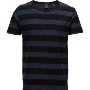 Scotch & Soda Crewneck Tee With Yarn Dyed Stripes lyhythihainen t-paita