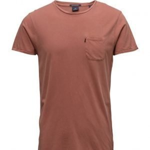 Scotch & Soda Garment Dyed Tee In Slub Jersey Quality lyhythihainen t-paita