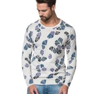 Scotch & Soda High Twist Cotton Knit Dessin A Grey