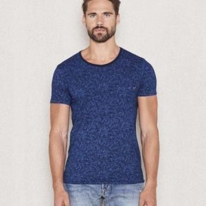 Scotch & Soda Indigo Print Tee Dessin D