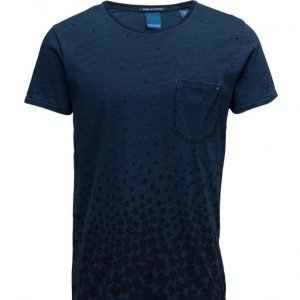 Scotch & Soda Indigo Print Tee lyhythihainen t-paita