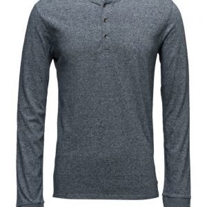 Scotch & Soda Longsleeve Grandad Tee In Cotton Quality pitkähihainen t-paita