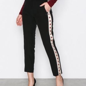 Scotch & Soda Tailored Embroidered Pant Housut Black