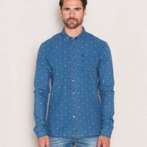 Scotch & Soda Indigo Polka Dot Shirt Dessin D Indigo